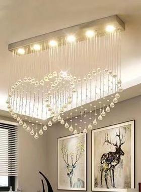 网红餐代厅吊灯现WBA简约艺术饭室厅餐桌水前晶灯吧台台卧婚庆灯