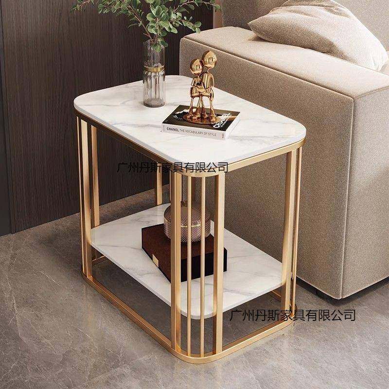 简约意式奢轻简几边岩桌DSQ2d2y5板沙发家用阳台客轻厅茶几现代小