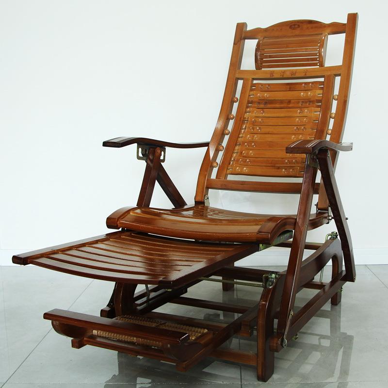 0J休竹躺睡椅竹摇摇椅折F7578T65椅子家用午椅凉椅老人闲逍遥椅实