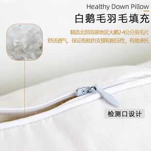 鹅毛羽0绒抱芯内胆45x455方形羽毛靠qwh70008枕芯店沙发酒腰靠背