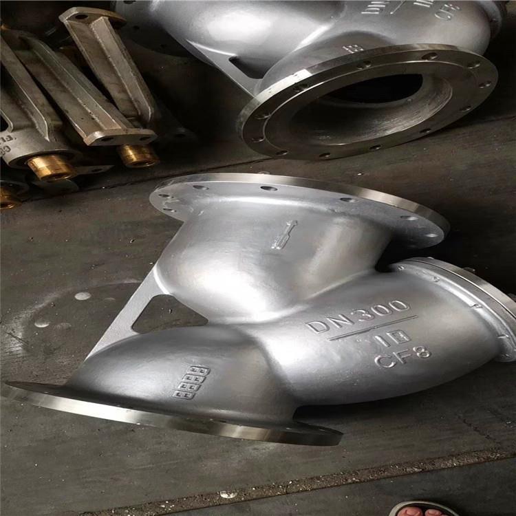 工业水污水蒸汽导热油316L不锈钢Y型法兰过滤器GL41H-25RLDN450