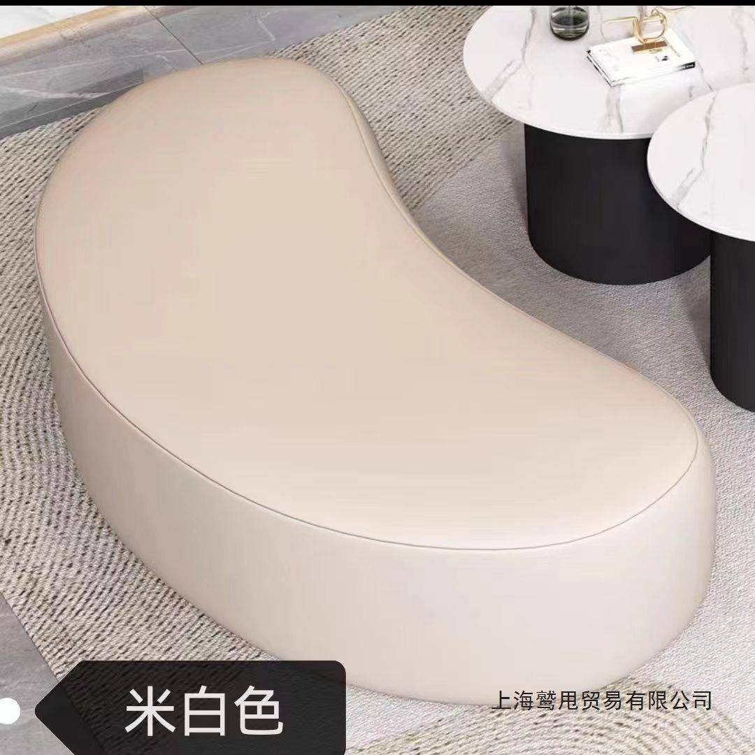 服装店商单可坐发长条场沙IIY凳贵妃躺椅休息凳家人用异形沙发脚