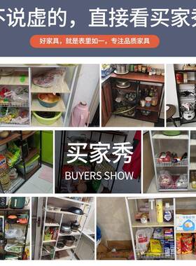 微波炉架房置物层架落地多收纳储架物QOC架子省空厨间厨房置物碗