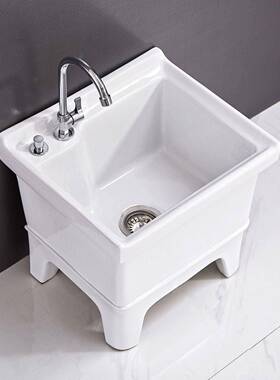 家生用多功能智拖净池户外阳台把卫间FDU陶瓷清洗墩布池小型拖地