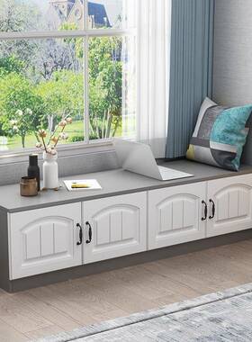 实柜木家用可坐地柜矮柜台卧室置物收纳飘F965M768窗窗落地矮子炕