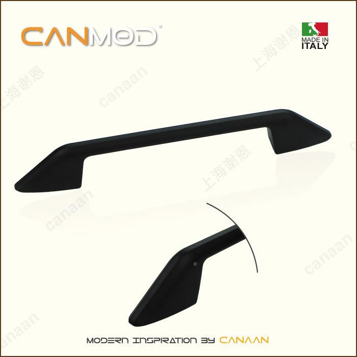 Cam约odn迦南原装意大现利进口哑黑色代简抽屉柜门拉手1FYZ5186型