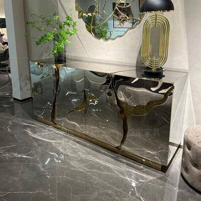 RobertoCavalli金属轻奢高端酒柜电视不柜SMN餐边柜La钢piaz锈镜