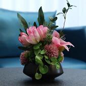 仿真花酒店厅花桌摆装 花餐玄关大堂摆件茶桌饰摆设472Z465H餐件