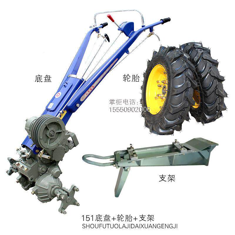 大水马型力常州12型151底盘无品牌/手扶拖拉机单柴油缸机旋耕机