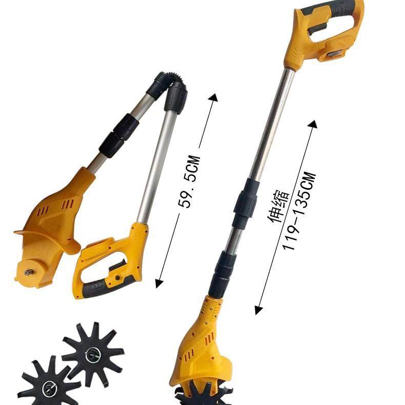 境手持跨款21V电微锂耕机松土机农翻用土家用小型电动锄头YRK旋耕