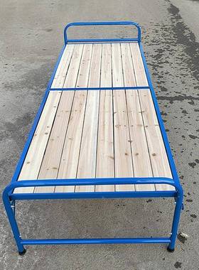 免安装救17075灾床床厂家叠用人单折床午睡简易办公室出租屋木板