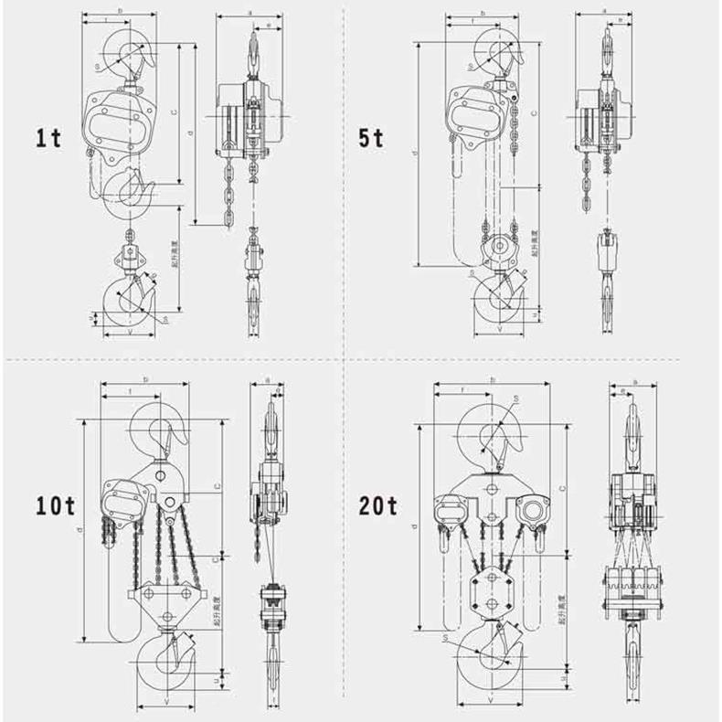 厂家凯固三角OEV0式手拉葫芦8级链双齿轮1吨2吨吨5吨牌1条0吨