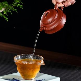 H1008原矿手工紫砂壶兴双线竹鼓茶家用功夫茶壶具货 泡宜ZD