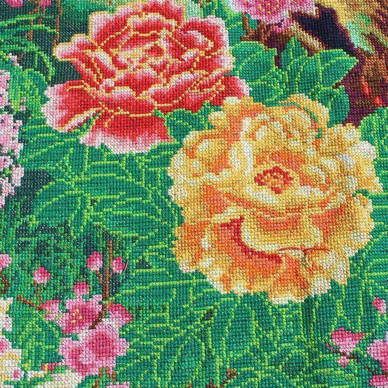 绣山好的纯手工十YT522家字绣成家和品万不事兴福寿双全水客厅画