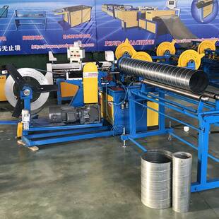 厂家直销螺机螺旋风管机全自动数控管JEM模旋风管旋圆管螺生产线