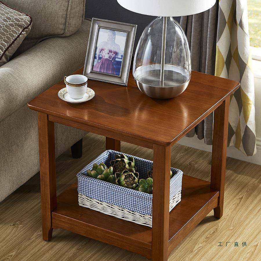 简约沙发边几21098柜小角桌子用客厅角几实木小几美茶式家方几柜