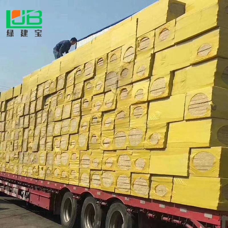 轻龙骨墙岩棉保温板钢80厚硬质岩板防隔火憎水阻棉燃外ymb123墙岩