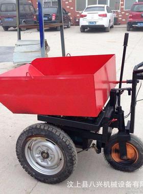 电动手车工建24255筑搬运水泥地车推灰斗翻斗三开三轮门车工具车