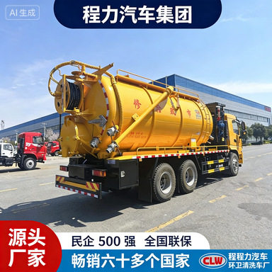 21方大型市政管网清洗吸污车后双桥招标采购单位用车抽粪车
