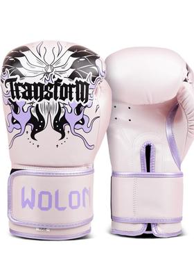 拳手女童Q2-R2403套成人女士业散打格斗击搏击泰拳专训练拳套打沙