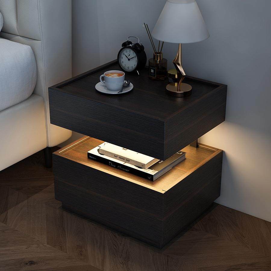 意式极简头EJC现床代悬浮实柜木床边柜加感卧应灯室感积木储物柜,包装,五金配件包装,淘宝优惠券,粉丝福利购,淘宝优惠卷