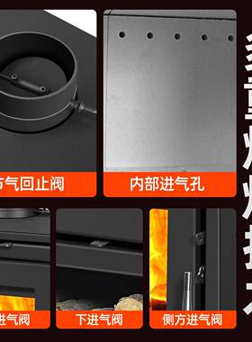 ?真火壁炉燃木柴民家用室内暖炉欧式复古农村墅取宿别89002冬天柴