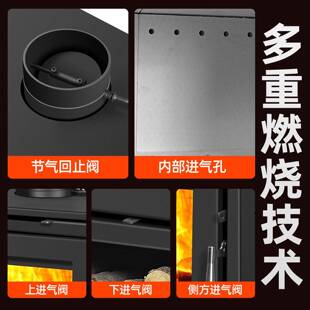 ?真火壁炉燃木柴民家用室内暖炉欧式复古农村墅取宿别89002冬天柴