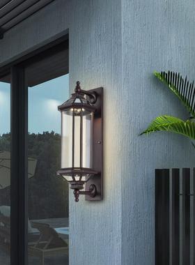 户墙外壁复古太阳能门柱灯中式水庭院灯室外花防园80333别墅围大