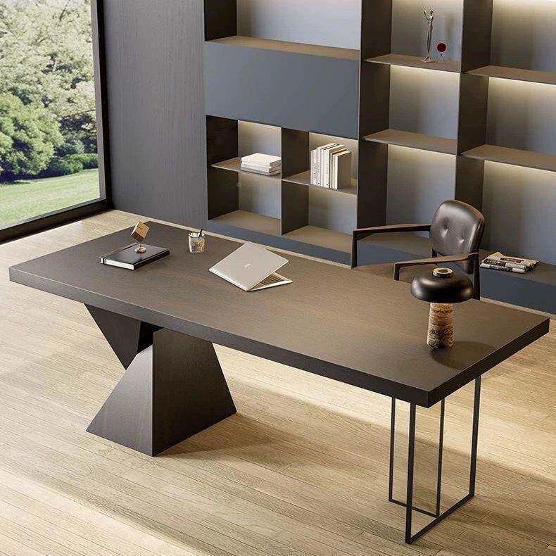 简约现代办公桌师字办台书44703房电脑桌设计意式写极简书桌时尚