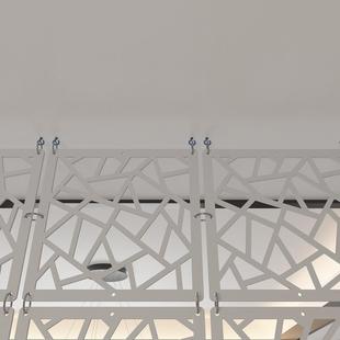 悬挂屏风断关时隔尚客厅约餐厅简现代卧室折叠挂屏隔断玄厂家LSW