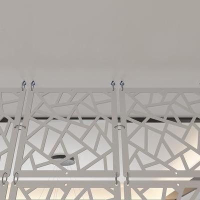 悬挂屏风断关时隔尚客厅约餐厅简现代卧室折叠挂屏隔断玄厂家LSW