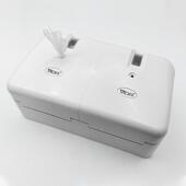 现代手简约双小卷心抽纸纸中巾盒卫盒生间纸B321W巾架厕纸架擦纸