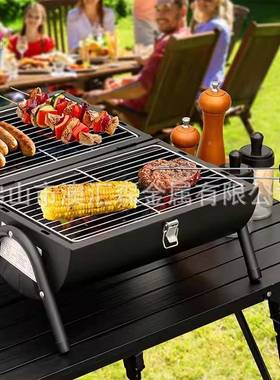 出口烤手提便烧携桌面兄弟Q炉耐56731高温烤炉户外野营BB炭烧炉