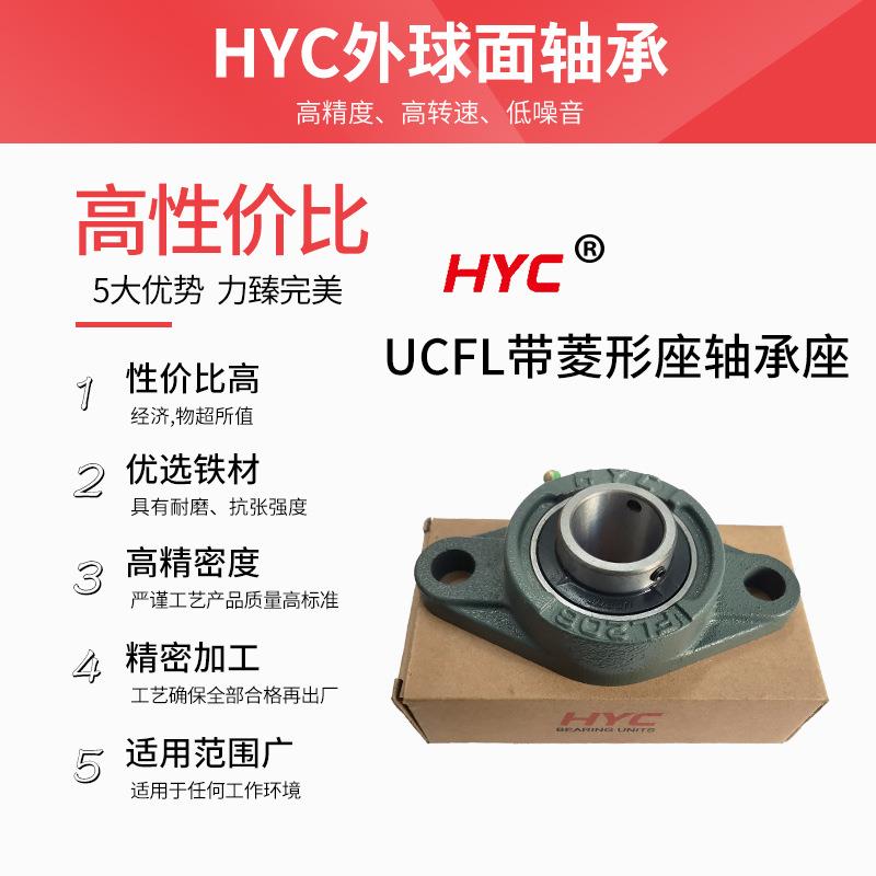 外球面1轴承带菱形座UCFL516卧171819淮阳式PCG加重