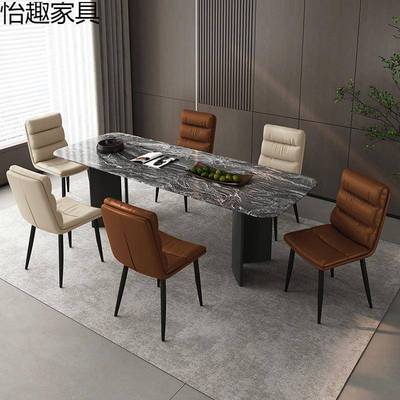 现代简椅约餐桌椅YMD家子意式极餐简网红椅用奶油风餐轻奢靠背凳