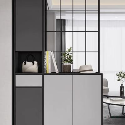 轻奢FCC锈钢屏风新式厅隔断不玄关中客入户简约镂花格遮挡装饰格