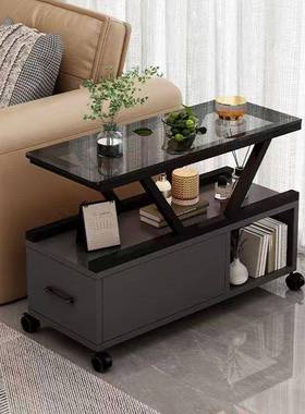 沙发玻璃奢桌边几用客厅小子茶几轻可移动桌子角几柜置88090家物