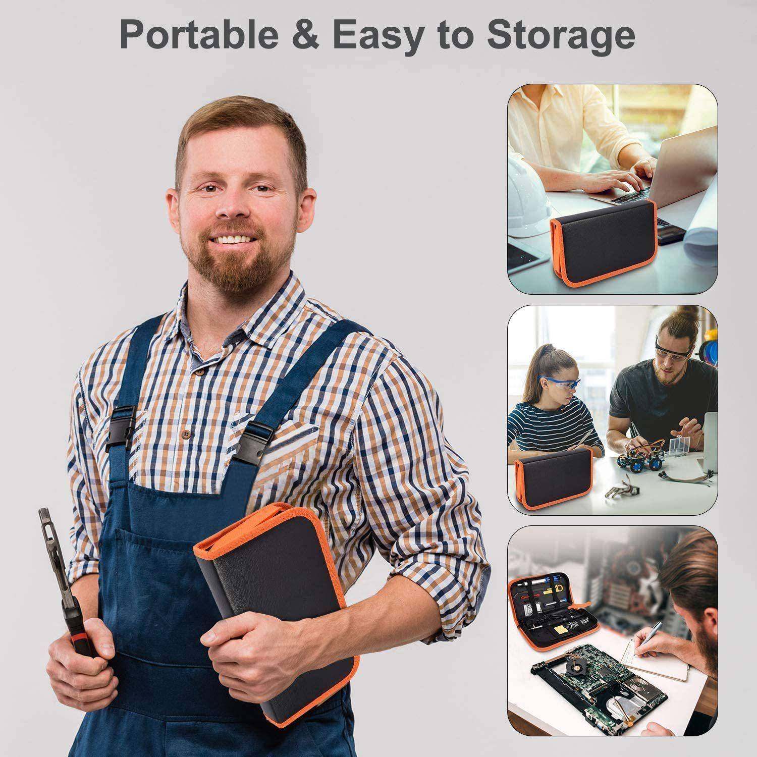 亚马逊热卖60w调电温烙铁万用表套装内焊热式烙铁5HCS6件具套接工