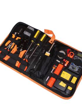 境1跨7合18291网络维修工具装组合套JM-P115测线仪电铬铁网钳套包