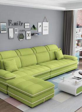 布沙发组RXL小户型客厅现代济简艺约免洗科合技布经型布沙发