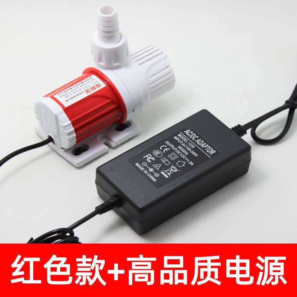 假山鱼缸专直用抽12V无刷流音潜水泵小型家XAX用220水静高扬程大