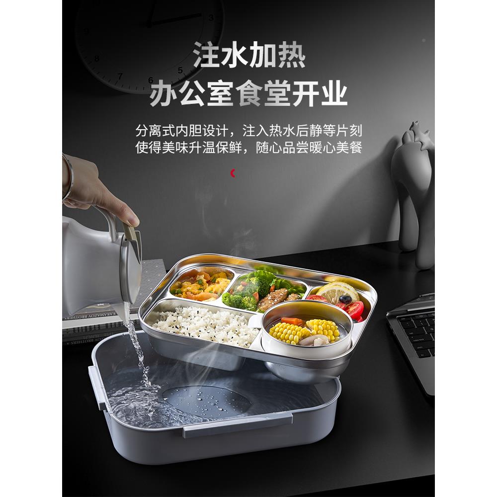 316l不锈钢保温饭上族大容分量盒餐盒班学生格餐盘微波炉F7765767