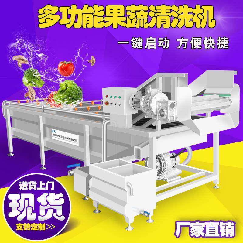 工业全自动菊清洗机菜不苦锈钢HBT蔬残去农设备商用黄豆芽气泡清
