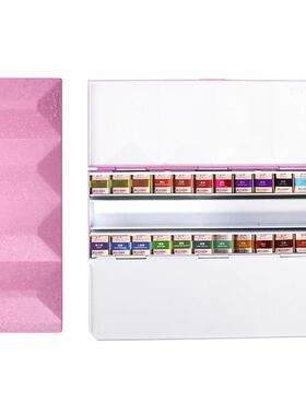 鲁本磷斯光系列瓷固929体水彩颜料术24色艺家级水彩颜料重搪粉红