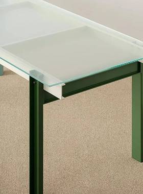 多巴胺设计感餐27371桌超白玻桌彩色书璃桌奢会面议桌小户型轻桌