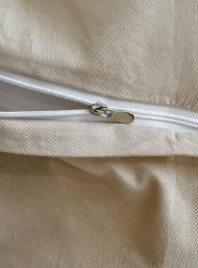 被跨境全款棉纯色四34069件套加厚纯棉磨毛简约床上用单品纽扣床