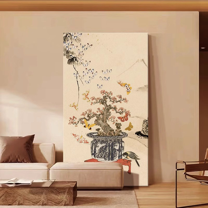 宋代美学软装饰画禅意新中式客厅沙发背景装饰画宋式美学软装壁画,家居饰品,现代装饰画,淘宝优惠券,粉丝福利购,淘宝优惠卷