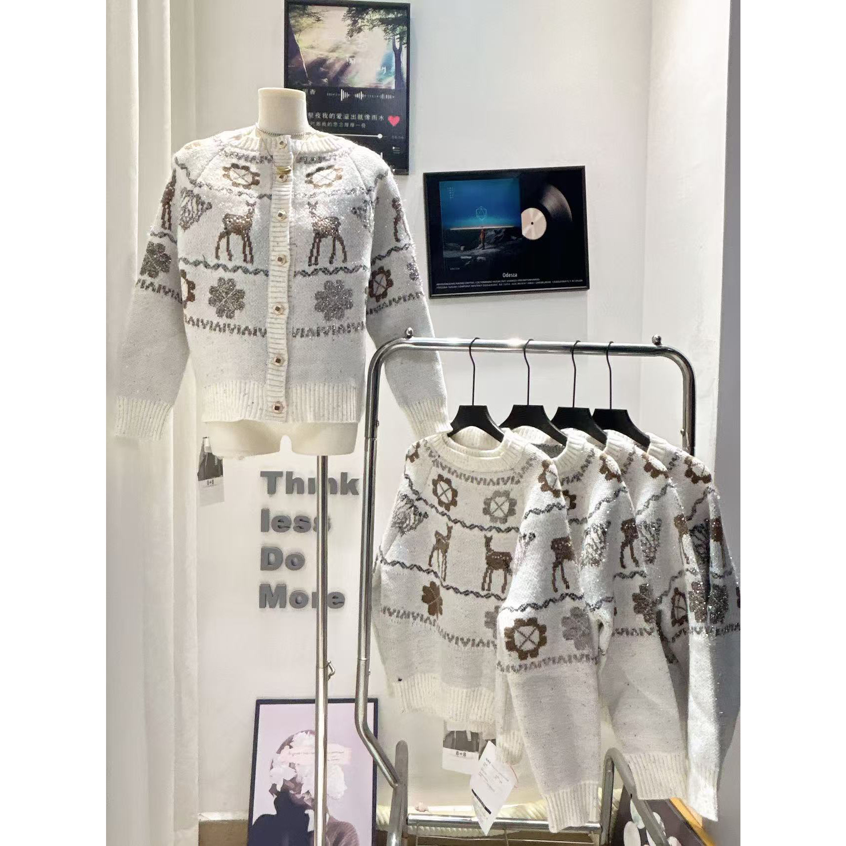 12/20 20:00 你的懒懒llan小樽情书25N菲尔岛重工松弛感毛衣