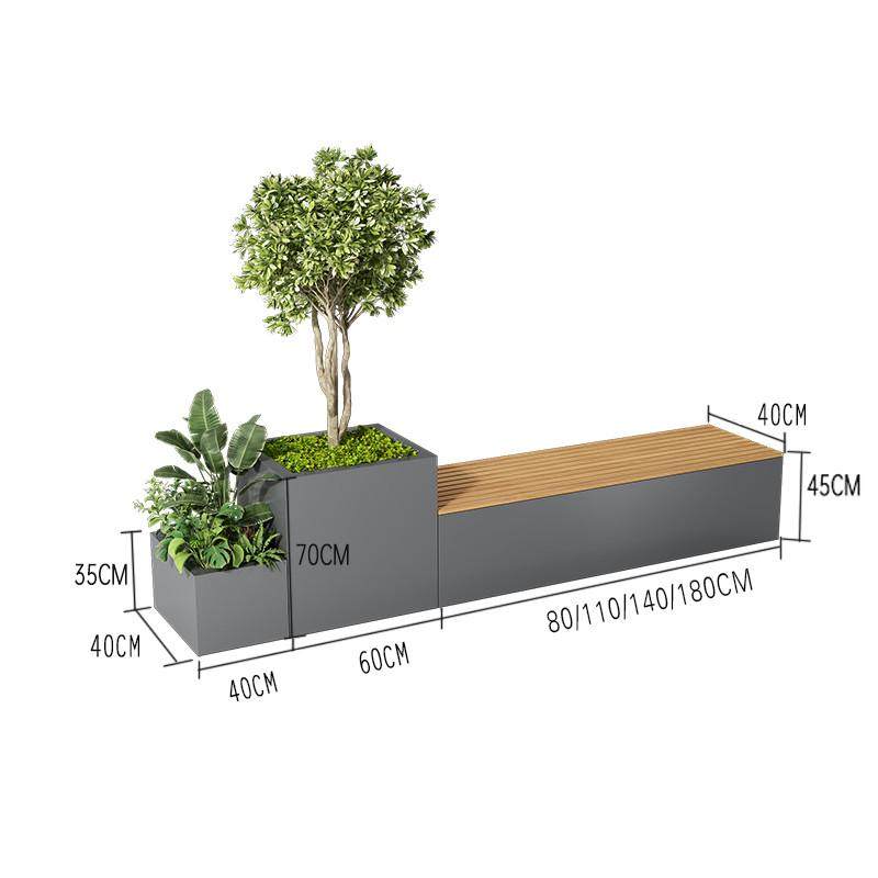 户外花盆组合花池道路绿化休闲座椅隔断花箱坐凳长方形花坛种植箱,鲜花速递/花卉仿真/绿植园艺,花盆,淘宝优惠券,粉丝福利购,淘宝优惠卷