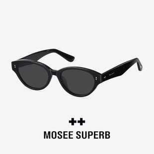 SUPERB墨镜女款 MOSEE 猫眼框太阳镜开车专用偏光防紫外线显瘦街拍